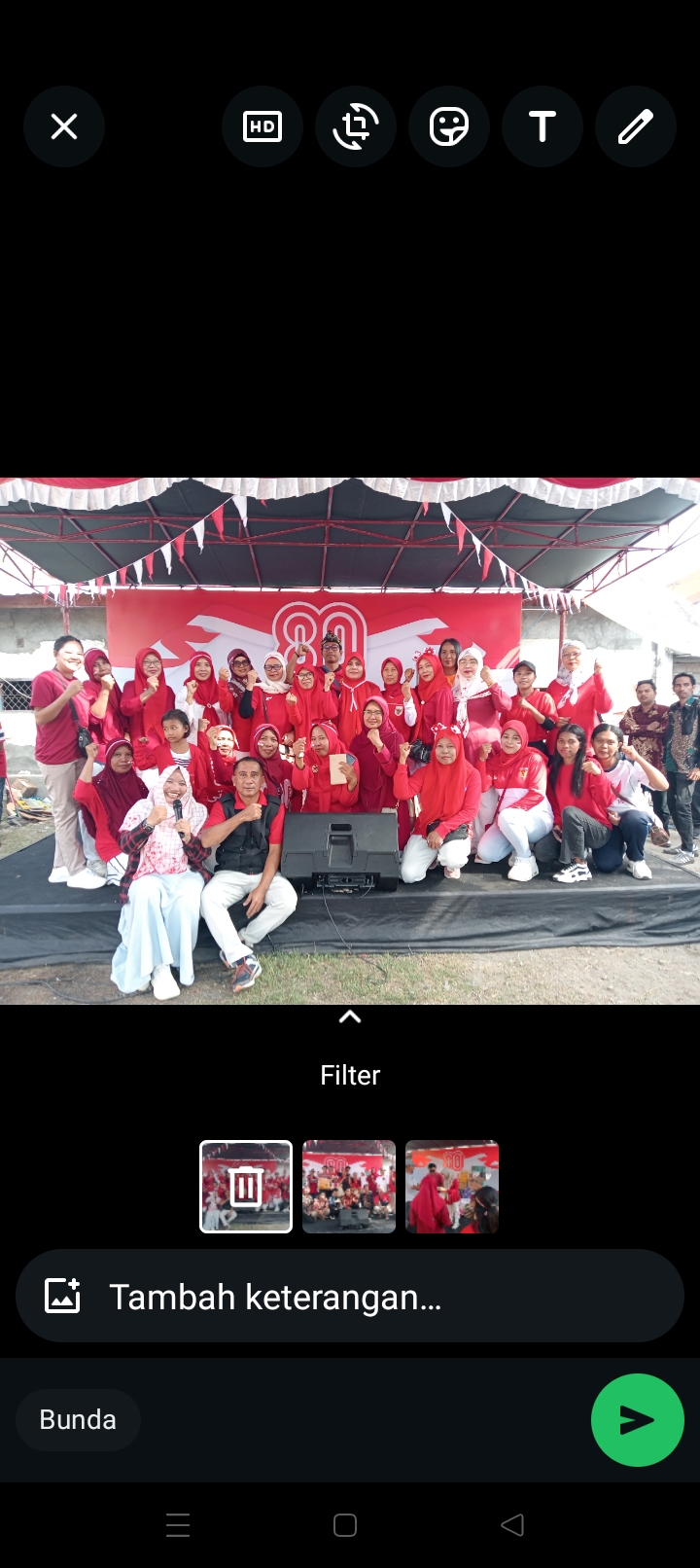 Warga Taman Kapitan Kelurahan Taman Sari Kecamatan Ampenan Kota Mataram juga tak mau kalah seru merayakan HUT RI ke 80.