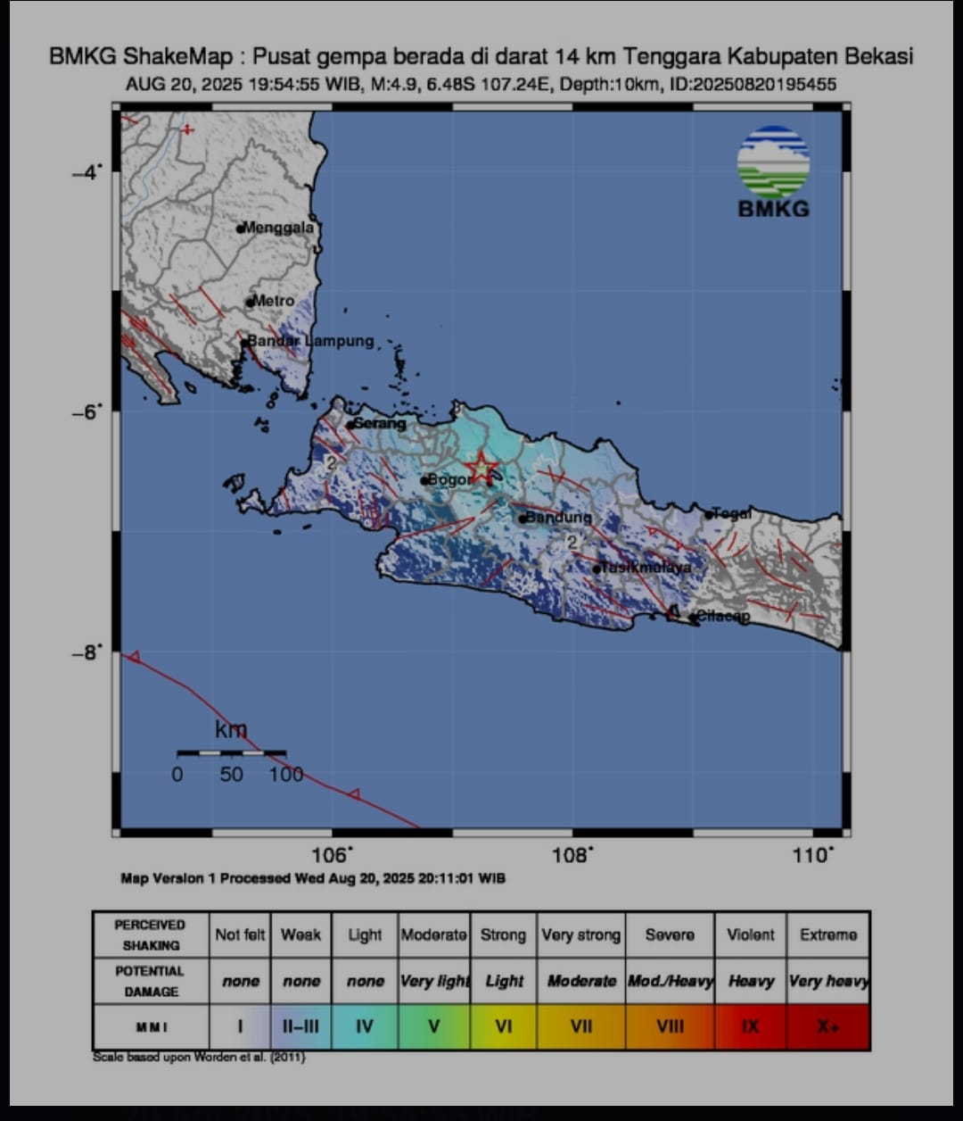 Gempa Dangkal Guncang Karawang, BMKG: Dipicu Sesar Aktif West Java Back Arc Thrust