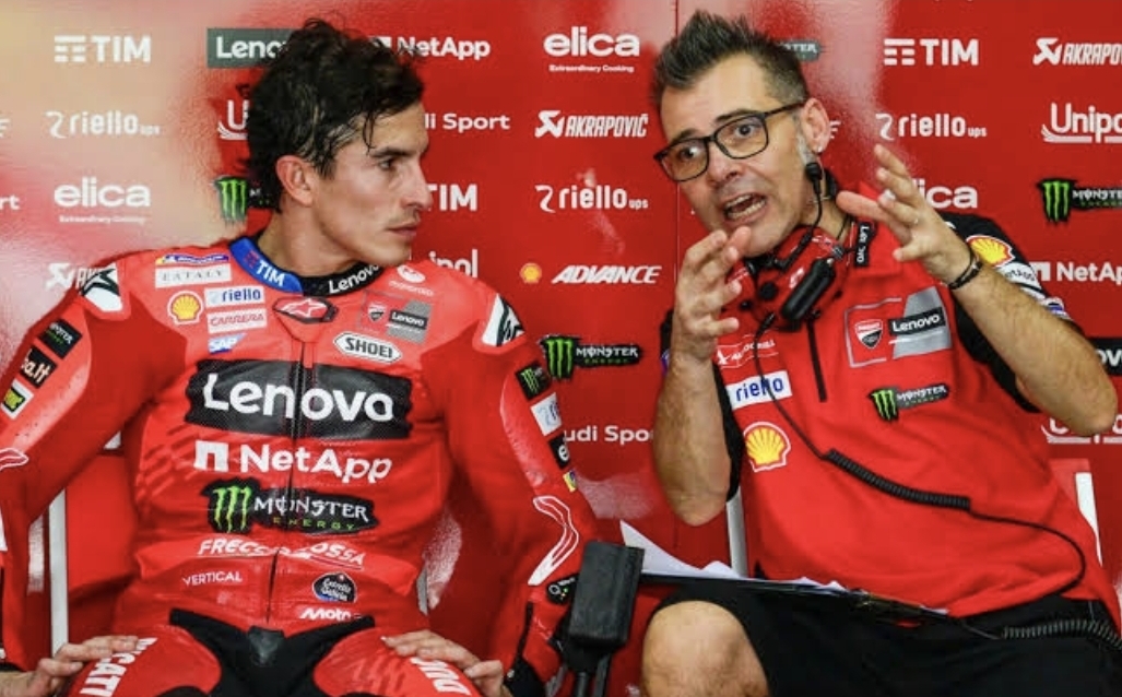 Marco Rigamonti, crew chief Marc Marquez, membuka diri untuk memberikan bantuan kepada Bagnaia. (istimewa)