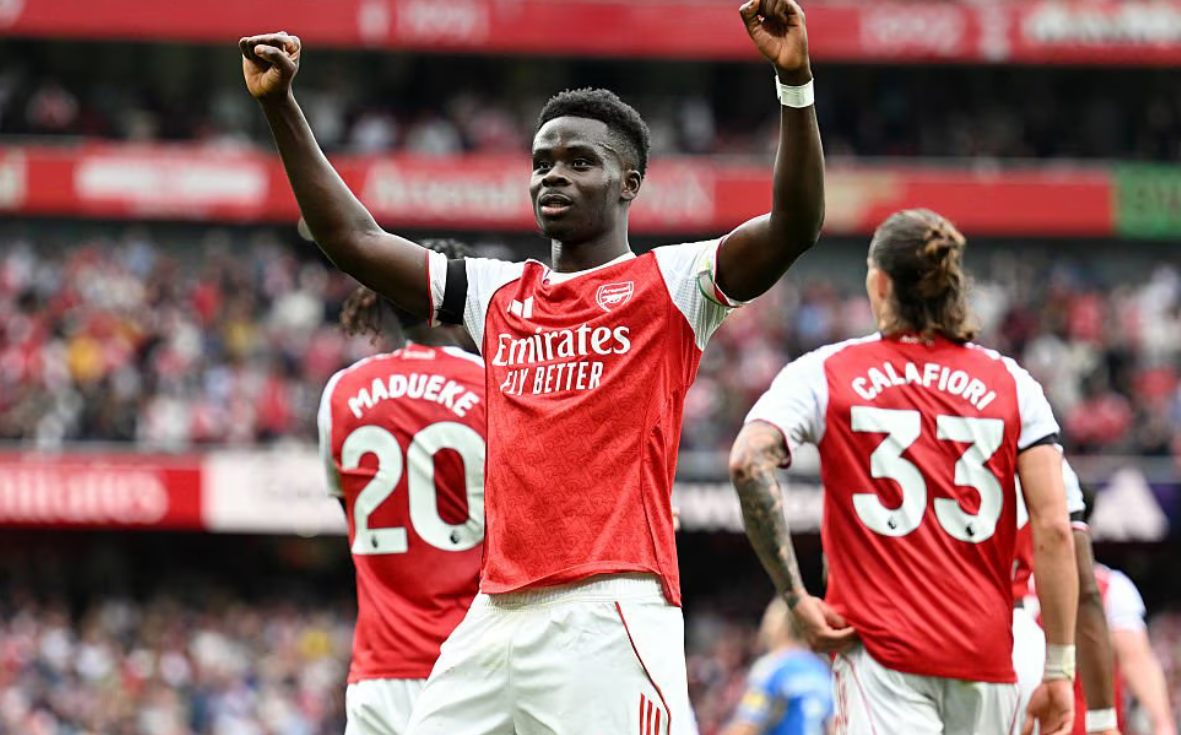 Bukayo Saka menjadi salah satu pemain Arsenal yang diragukan tampil melawan Liverpool pada pertandingan pekan ketiga Premier League.