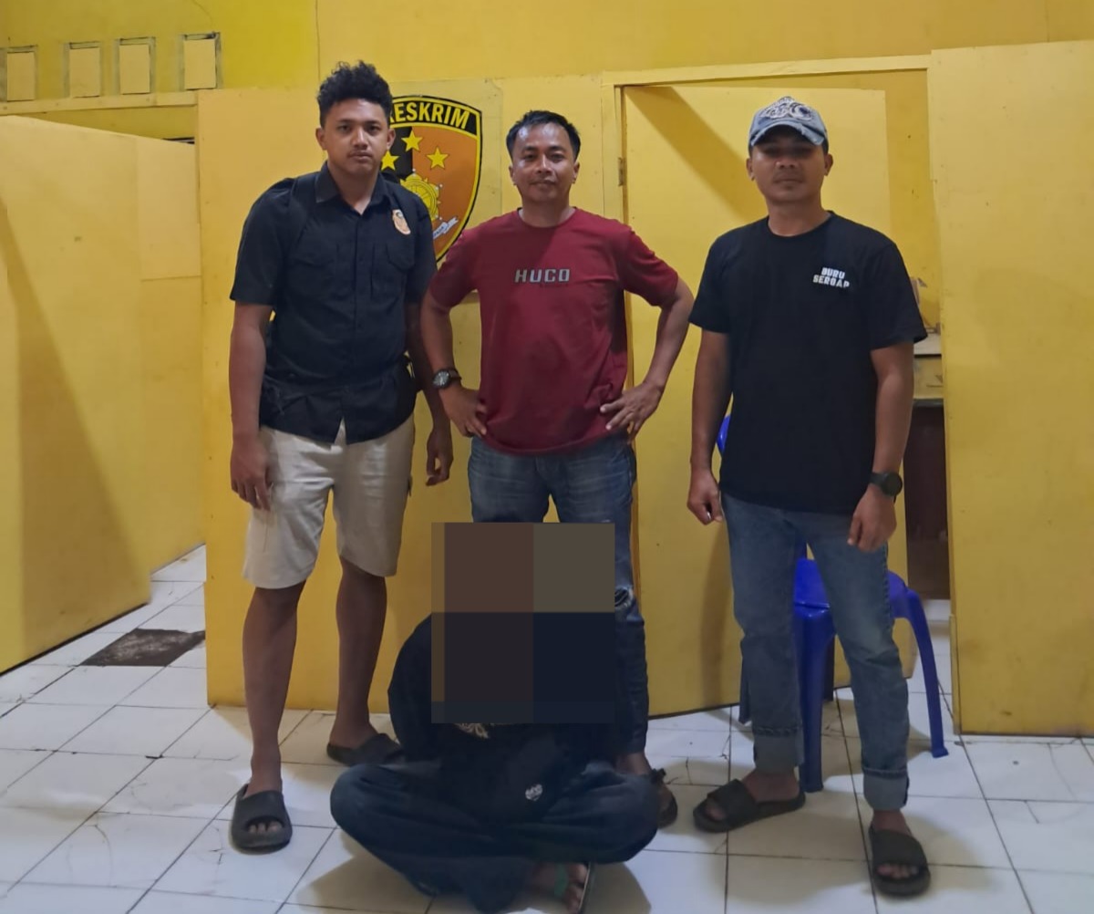 Pelaku HE ditangkap anggota Satreskrim Polres Bima Kota, beberapa hari lalu.