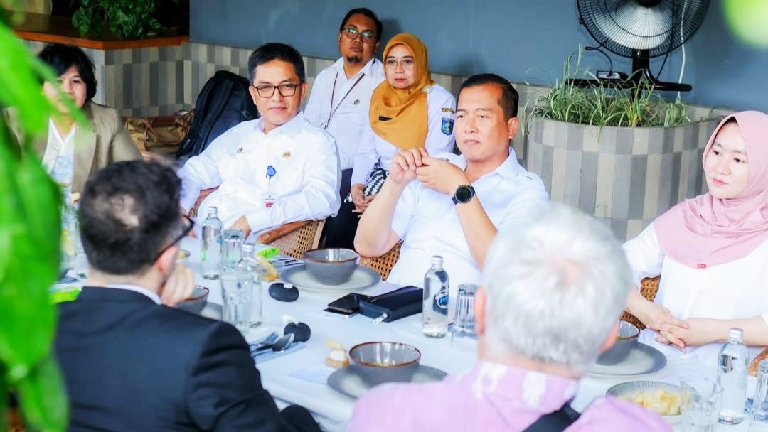 Suasana audiensi Gubernur NTB Lalu Muhamad Iqbal di Mataram, Rabu (27/8).