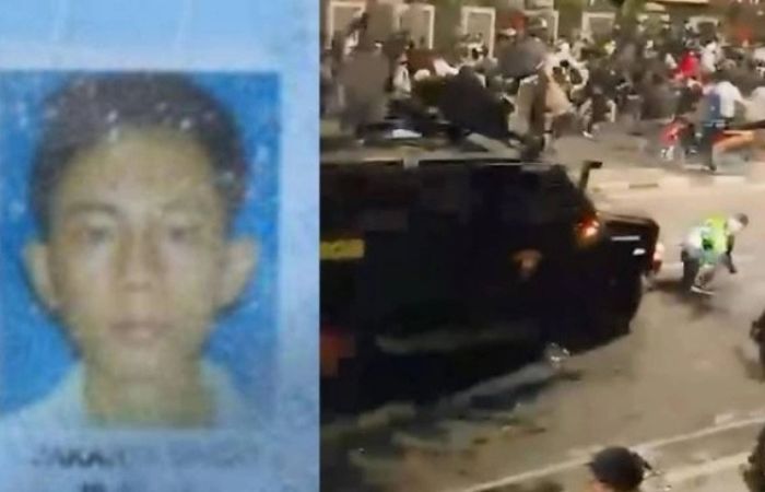 Affan Kurniawan seorang driver ojol tewas setelah terlindas rantis Brimob di tengah demo