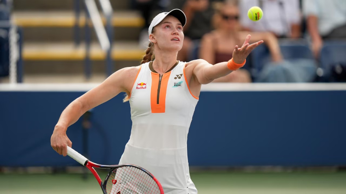 Elena Rybakina kalahkan Emma Raducanu 6-1, 6-2 di US Open 2025. Lolos ke babak 16 besar, Rybakina lanjut hadapi Jasmine Paolini.