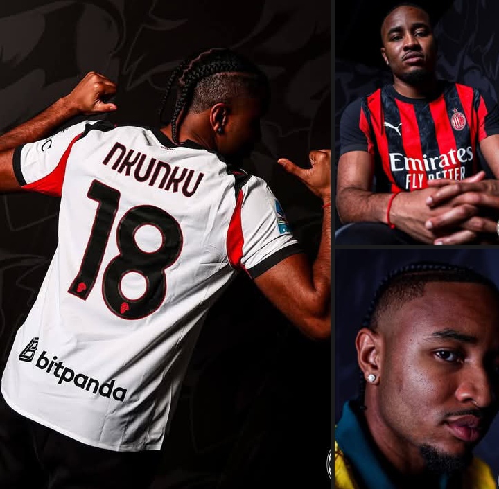 Pemain baru AC Milan Christopher Nkunku yang memilih nomor punggung 18.