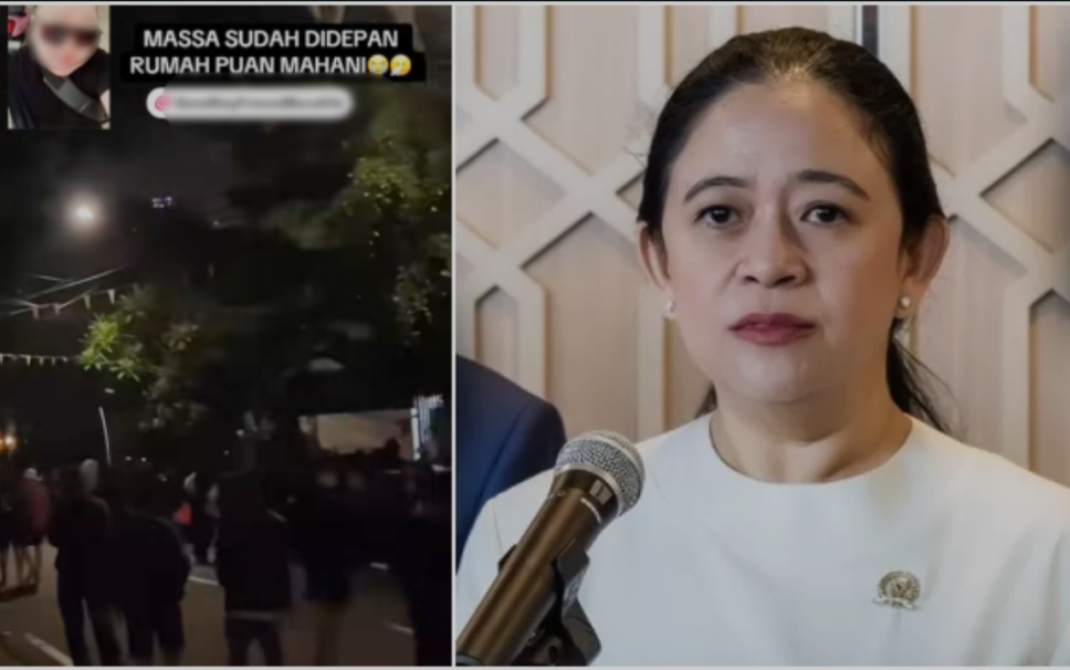 Rumah Puan Maharani didatangi massa