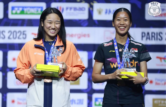 Putri KW raih medali perunggu di Kejuaraan Dunia BWF 2025 dan satu podium dengan An Se Young