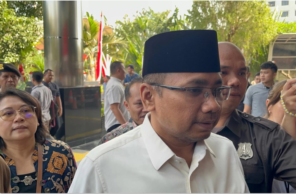 DIPERIKSA LAGI: Mantan Menteri Agama&nbsp; Yaqut Cholil Qoumas memenuhi panggilan KPK, Senin (1/9). Pemanggilan ini terkait dugaan korupsi kuota haji 2024.