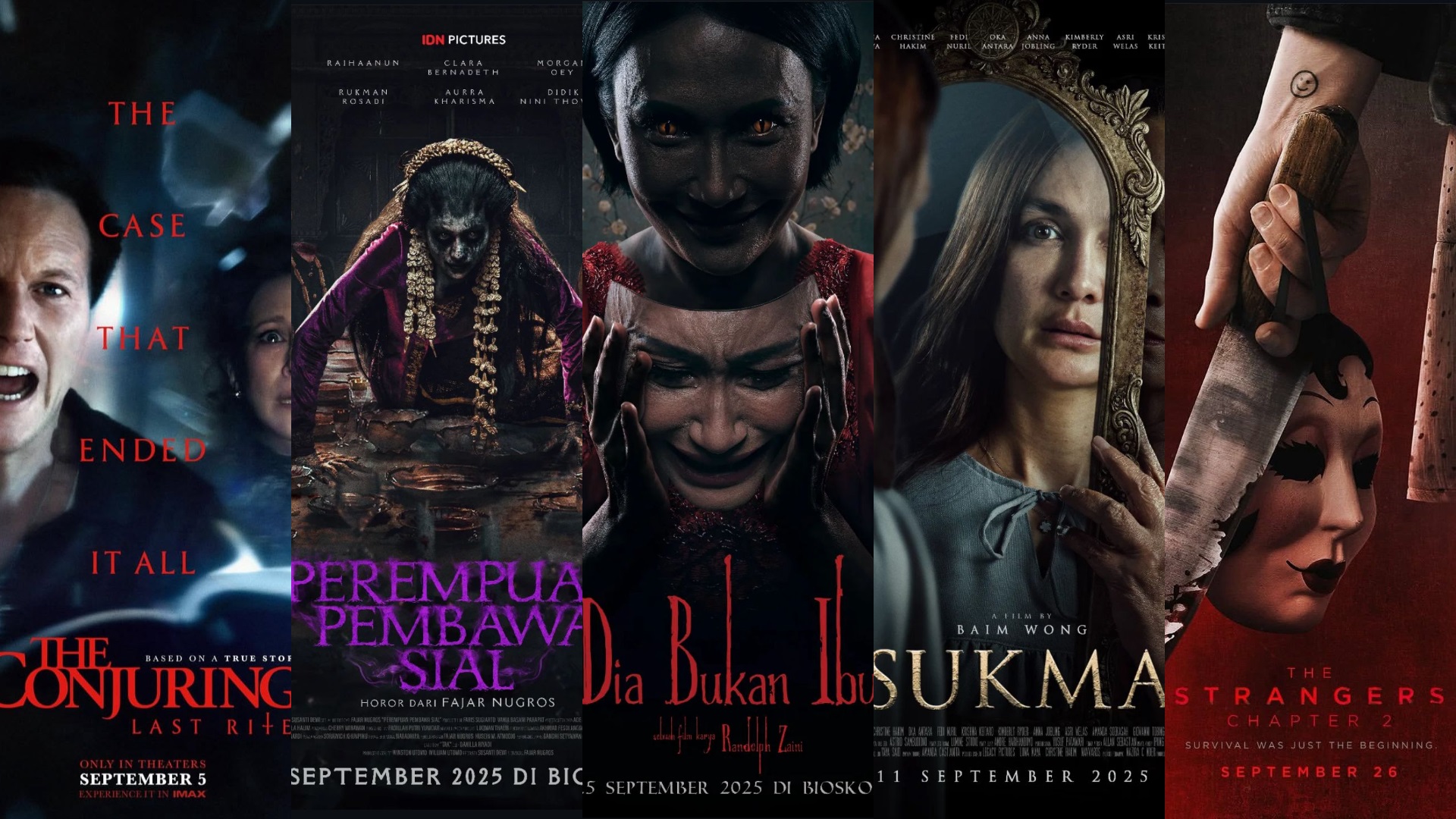 Film horor yang tayang di bioskop selama bulan september, penakut minggir dulu