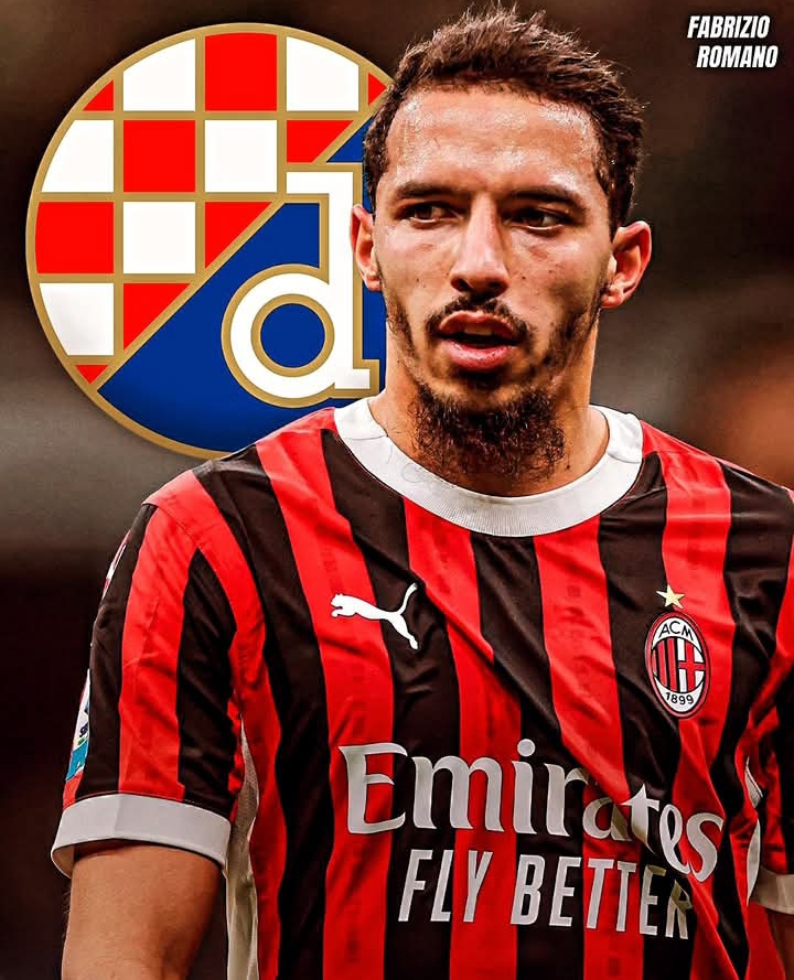 Ismael Bennacer, gelandang AC Milan yang dipinjamkan ke Dinamo Zagreb. 