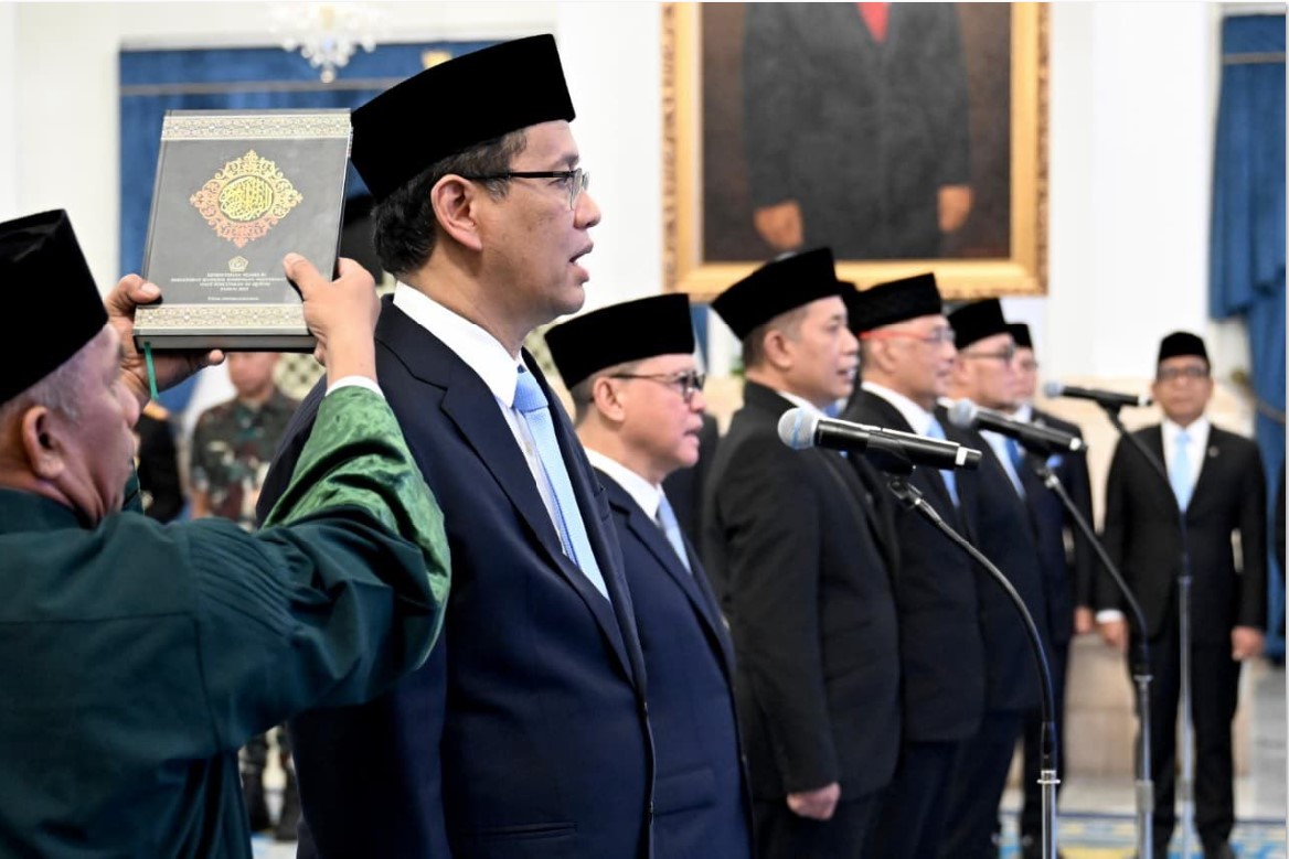 RESHUFFLE: Presiden Prabowo Subianto melakukan reshuffle kabinet kedua. Prabowo pun resmi melantik menteri-menteri barunya di Istana Negara, Jakarta Pusat, Senin (8/9/2025).