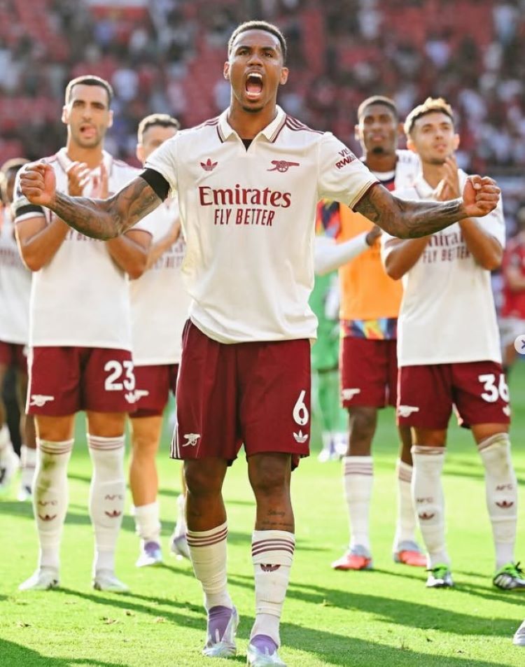 Pemain Arsenal Gabriel Magalhaes kini tengah sibuk membela Brasil dalam Kualifikasi Piala Dunia 2026.