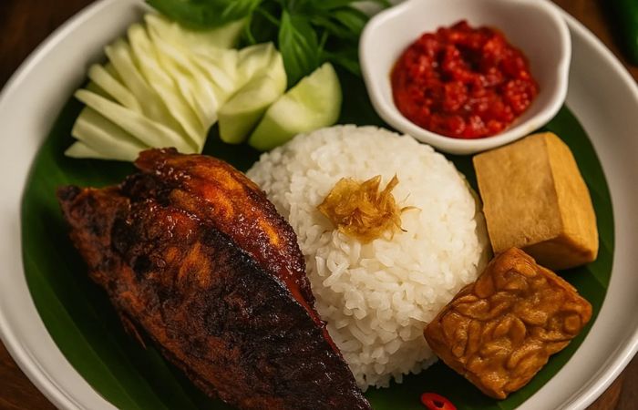 Salah satu menu di Pawon Sasak Tastura tempat kuliner di Lombok Tengah untuk kumpul keluarga