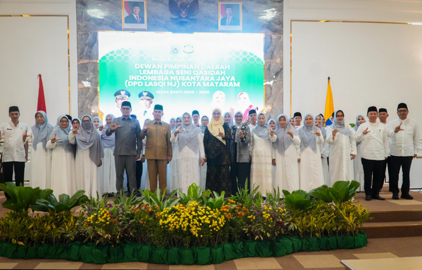ARAH BARU: Pengurus baru DPD LASQI Nusantara Jaya Kota Mataram periode 2025&ndash;2030 resmi dikukuhkan di Aula Pendopo Wali Kota Mataram, Selasa (9/9).&nbsp;