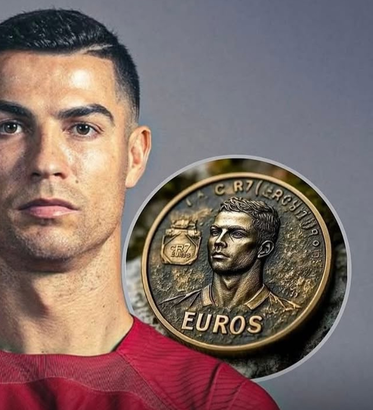 Portugal luncurkan koin 7 euro untuk Cristiano Ronaldo. Simbol penghormatan atas warisan dan prestasinya di dunia sepak bola.