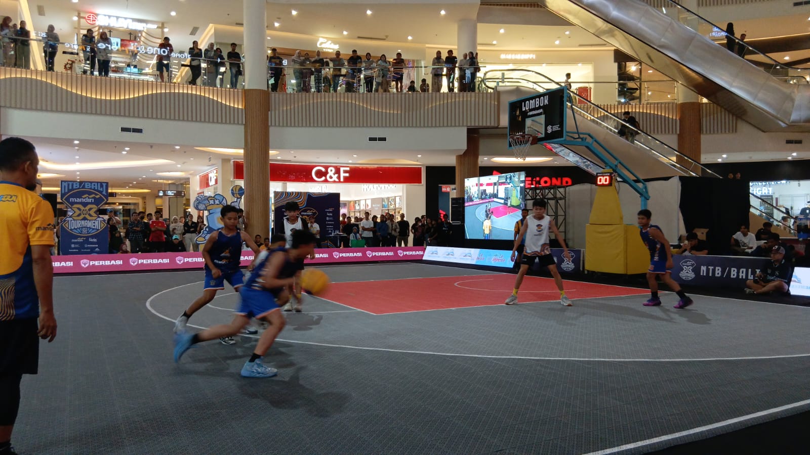 Turnamen Mandiri 3x3 di Lombok Sukses, Bakat Pemain Lokal Curi Perhatian