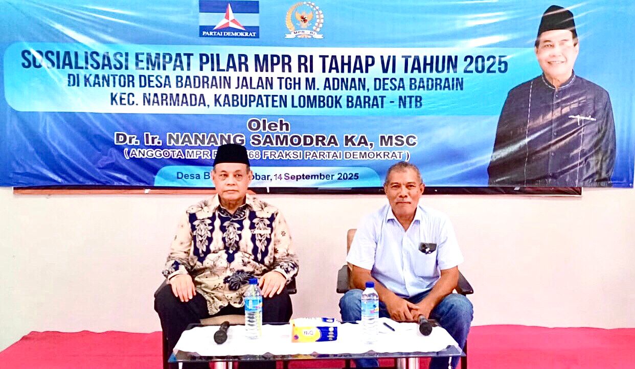 Anggota MPR RI Dr H Nanang Samodra melakukan Sosialisasi 4 Pilar MPR RI tahap VI tahun 2025.