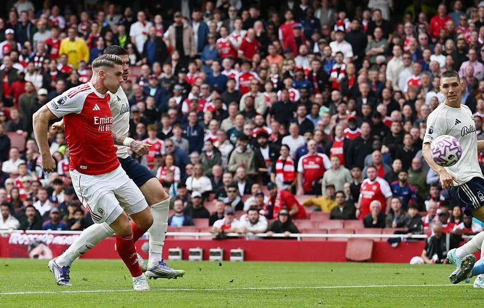 Viktor Gyokeres semakin moncer bersama Arsenal, dia berkontribusi gol pada pertandingan kontra Nottingham Forest.
