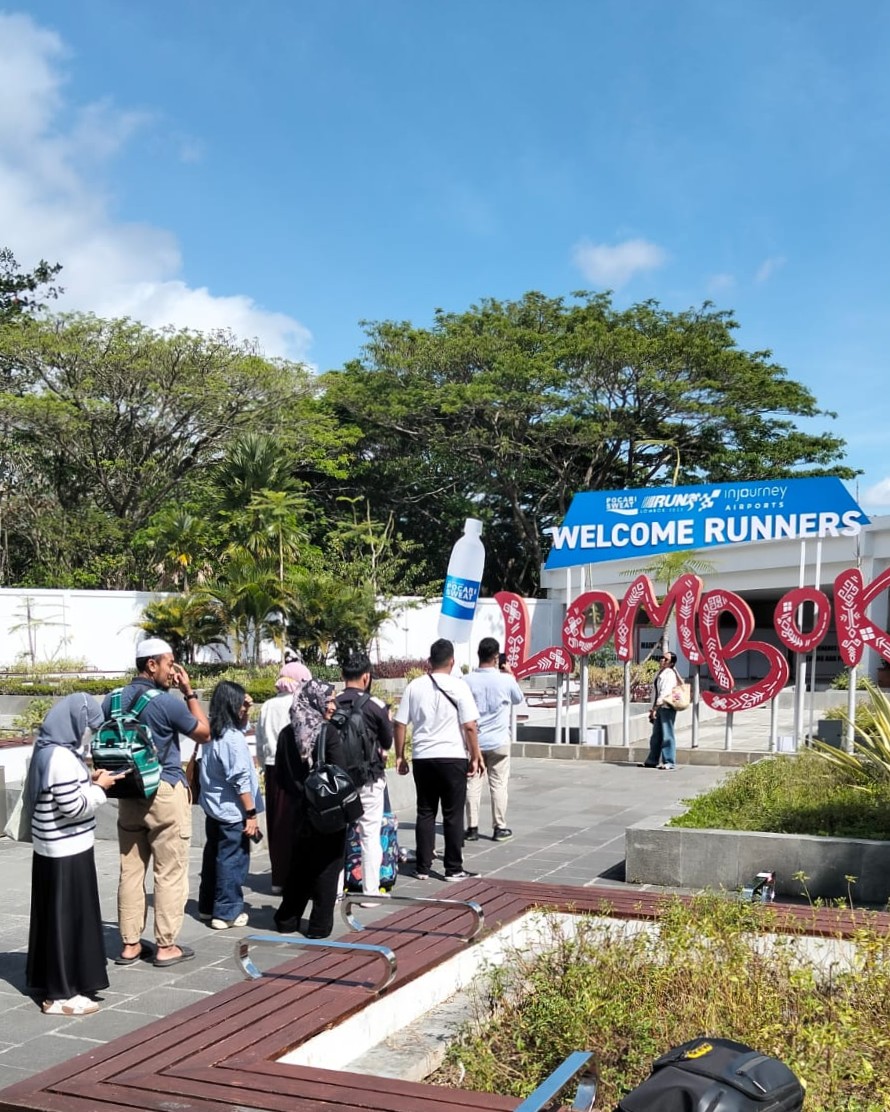 Bandara Lombok catat kenaikan penumpang selama event Pocari Sweat Run 2025.