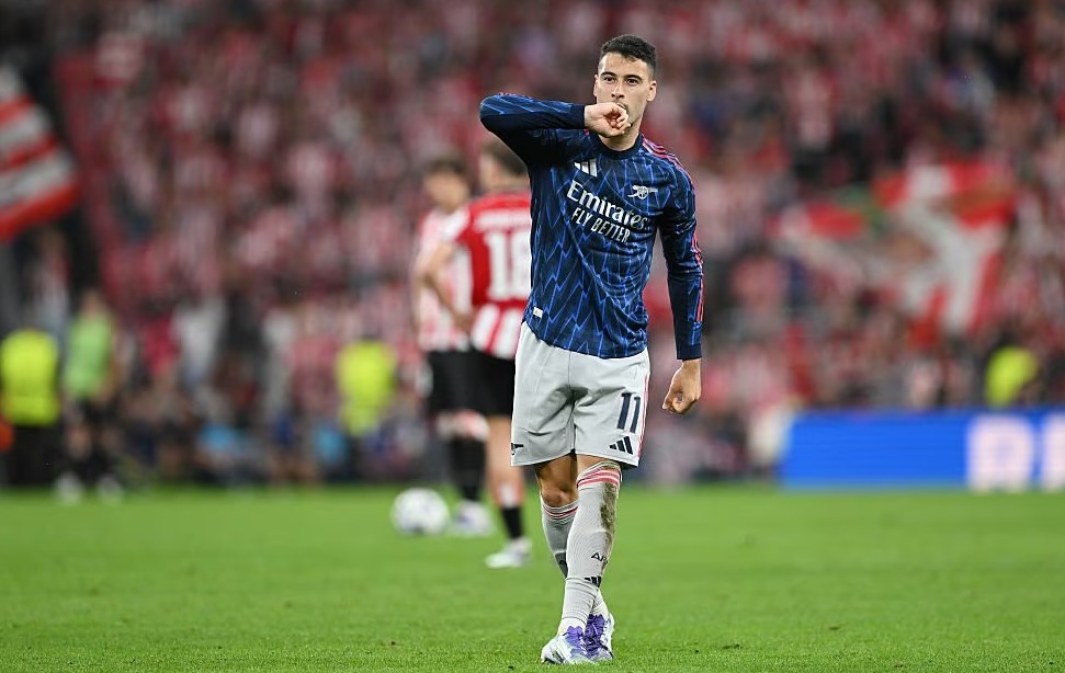 Gabriel Martinelli menjadi pemain kunci Arsenal dalam pertandingan kontra Athletic Club di Liga Champions.