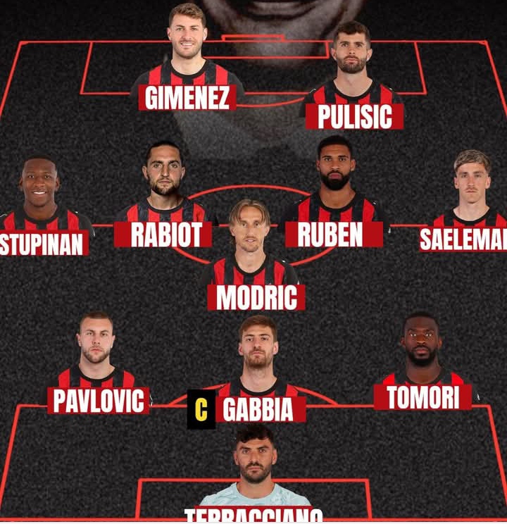 Perkiraan line up AC Milan saat menghadapi Udinese.