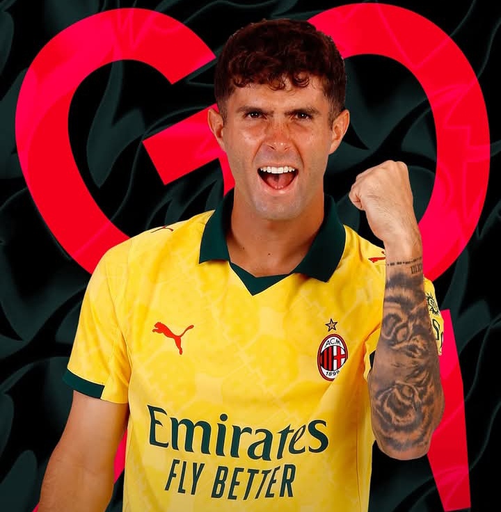 Christian Pulisic, second striker AC Milan yang mencetak dua gol kala berhadapan dengan Udinese.