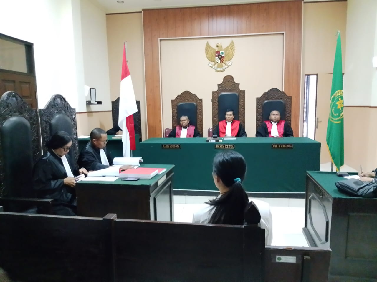 Terdakwa Isabel Tanihaha dituntut 9 tahun penjara dalam kasus korupsi KSO Lombok City Center di Pengadilan Tipikor Mataram, Senin (22/9).