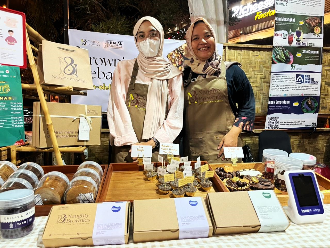 Naughty Brownies, cemilan sehat bebas glutten di Kota Mataram.