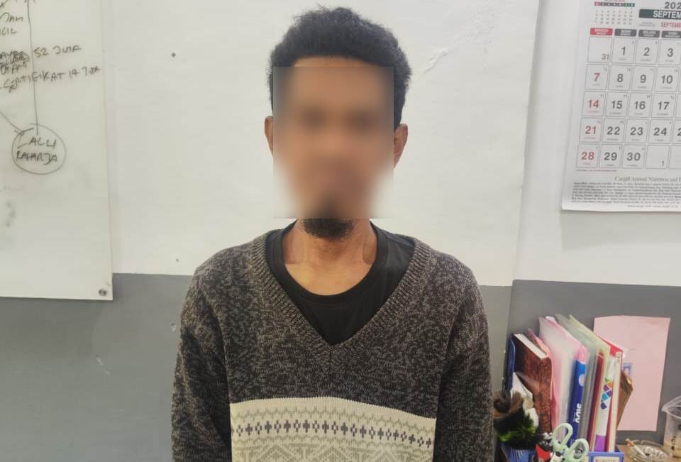 DITANGKAP POLISI: Tersangka pelaku Curanmor berinisial WHS alias Wawan ditangkap tim Satreskrim Polresta Mataram.