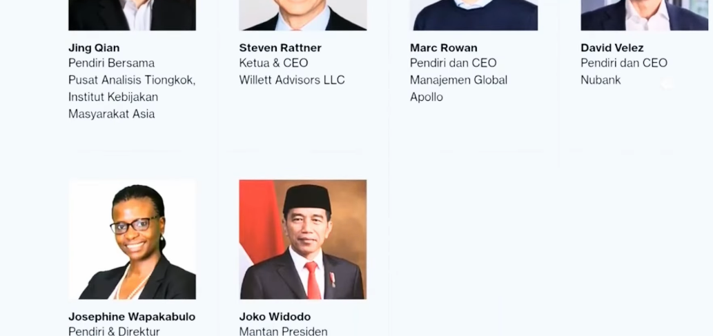 Pengumuman Jokowi masuk Dewan Penasihat Bloomberg New Economy.