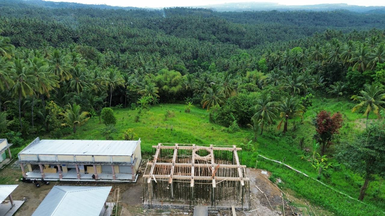 PEMANTAUAN HILAL: Lokasi pembangunan POB di Desa Teniga, Kecamatan Tanjung, Lombok Utara yang berada di ketinggian 300 mdpl
