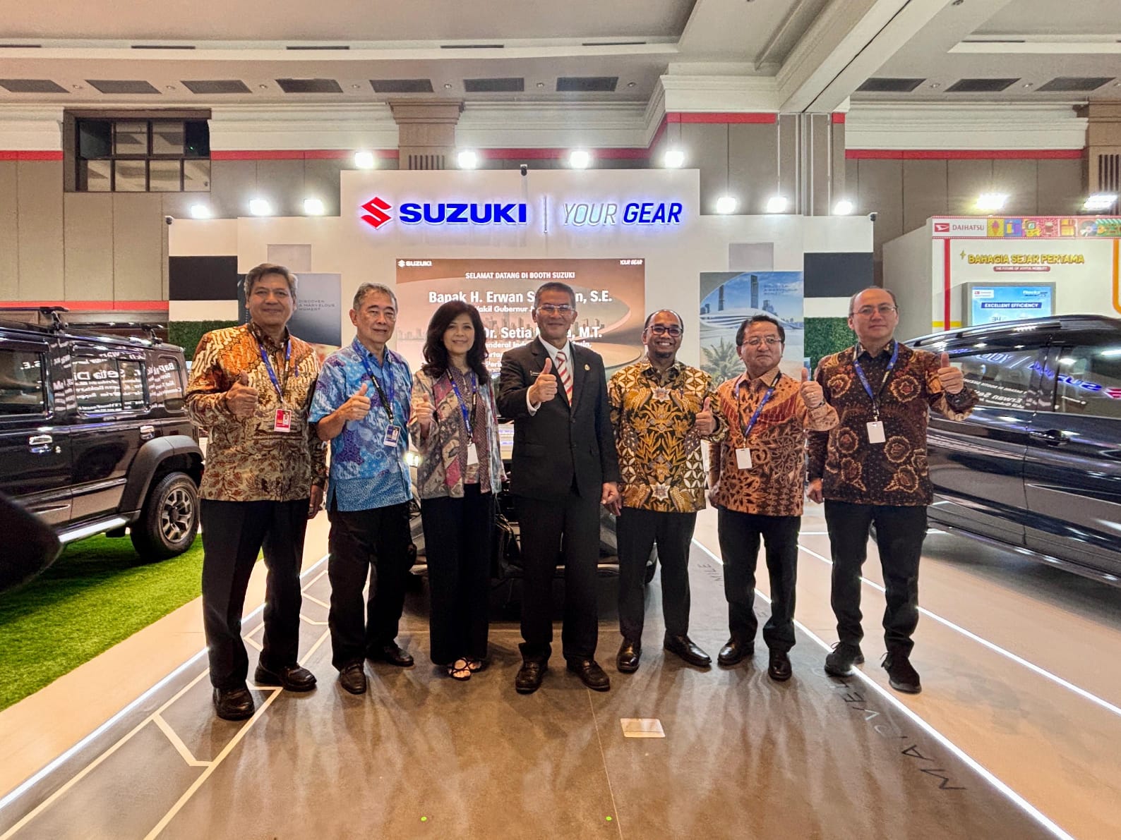 kehadiran Suzuki di GIIAS Bandung 2025 didukung penuh oleh jaringan dealer utama, PT Nusantara Jaya Sentosa (NJS). (Foto: Suzuki for Lombok Post)