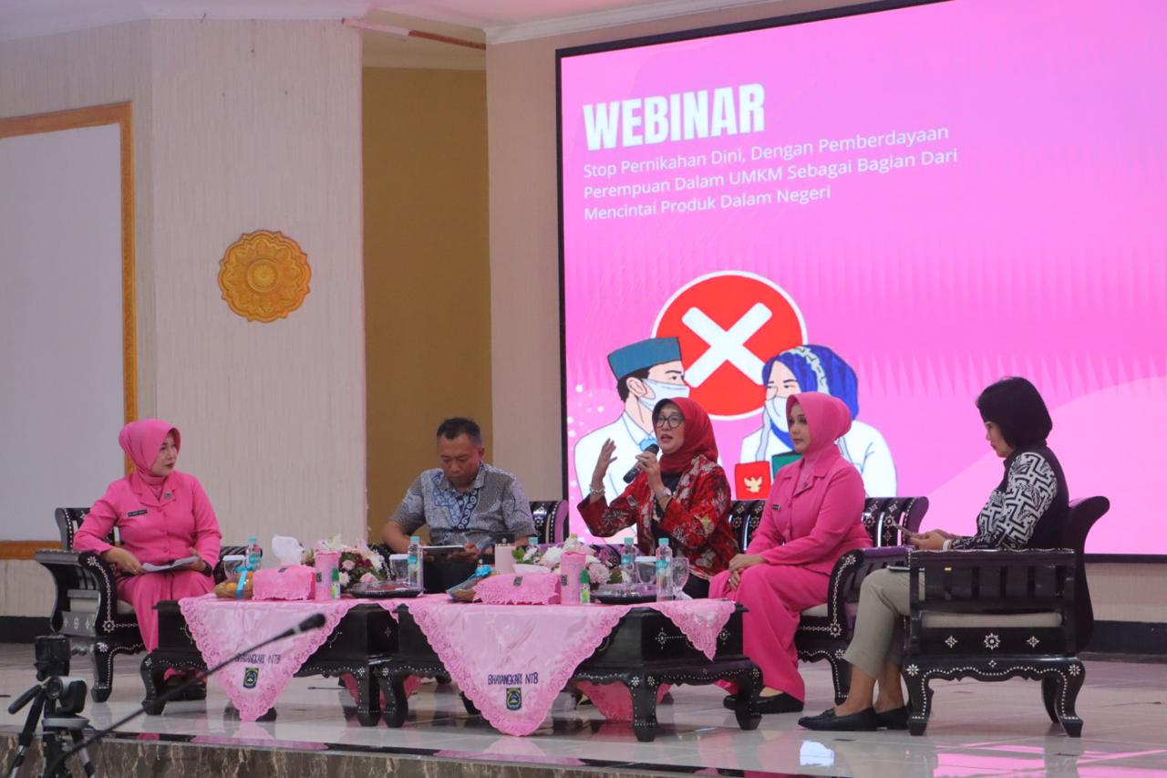 Pelaksanaan webinar di Polda NTB