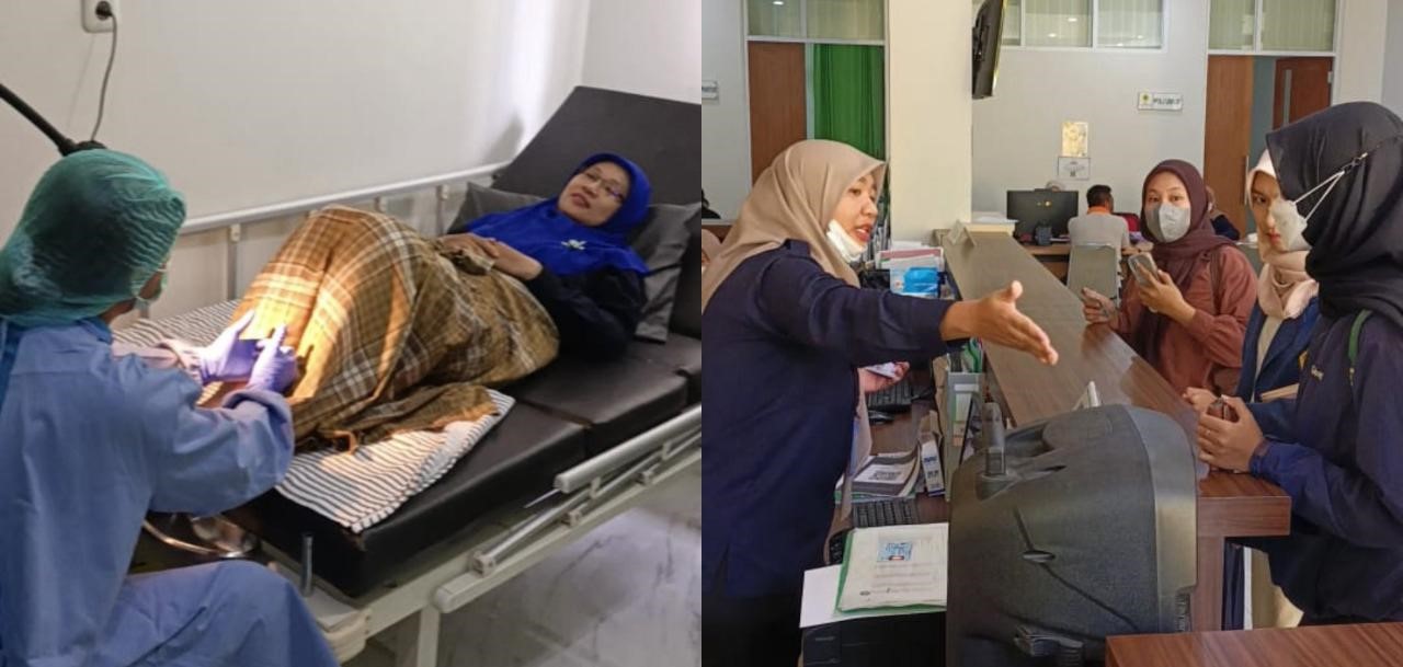 Petugas RS Unram memberikan layanan Pap Smear gratis di Ruang Pemeriksaan Klinik Unram, belum lama ini. Klinik Unram gencar cegah kanker serviks.