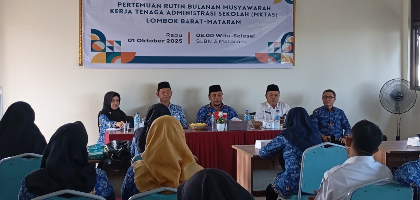 MKTAS Malomba melakukan pertemuan bulanan membahas persiapan Kongres ATAS Indonesia VII di SLBN 3 Mataram, Rabu lalu (1/10). Kongres ATAS Indonesia VII di NTB fokus bahas pemerataan tendik.