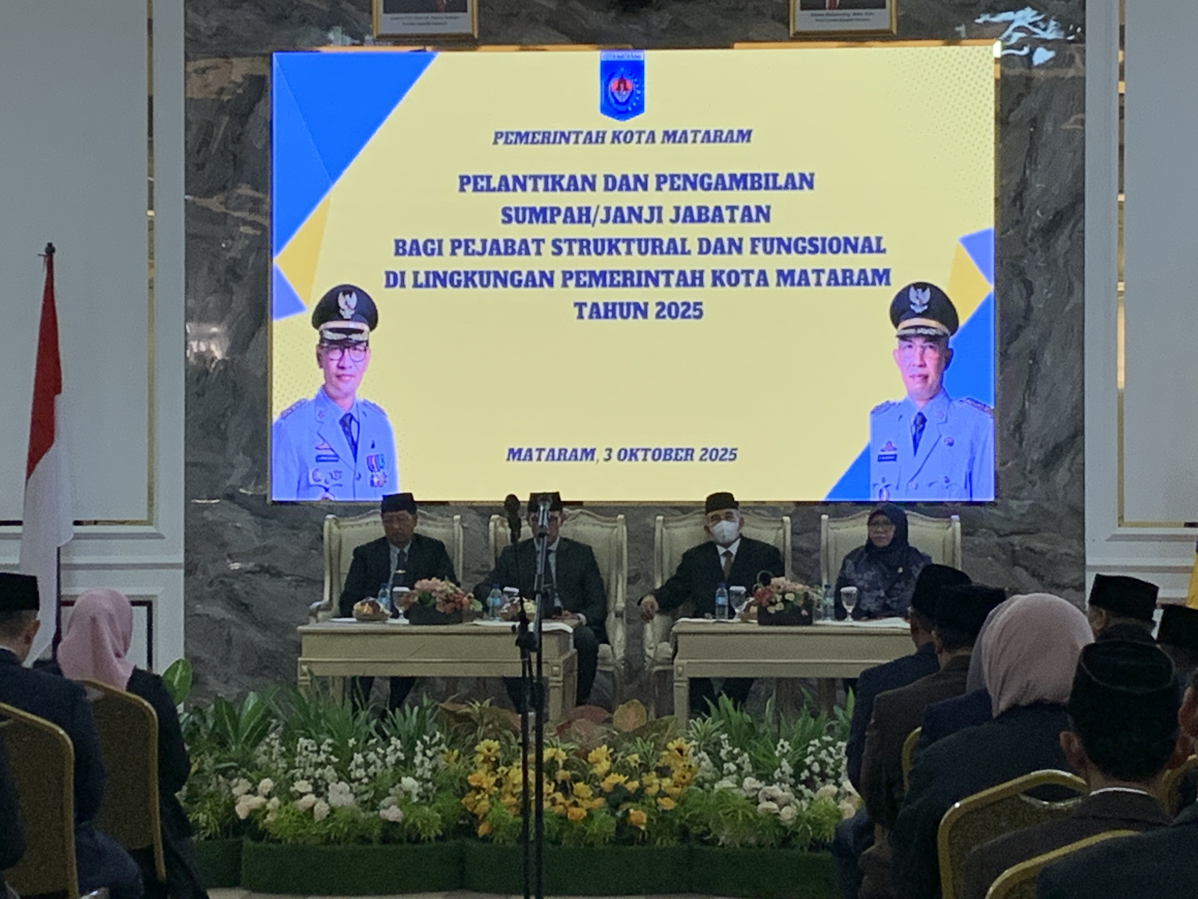 Mutasi Pejabat lingkup Pemkot Mataram