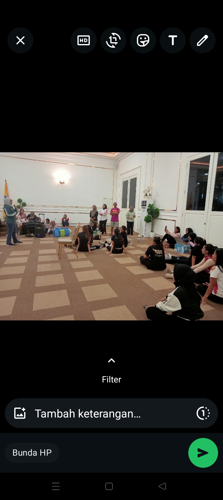 Kikin menilai penampilan Tim Perwosi NTB tak kalah hebat dari tim Bali, Jawa, Jogja atau Sulawesi Selatan yang kerap menjuarai Lomba Senam Kreasi Nasional Perwosi.