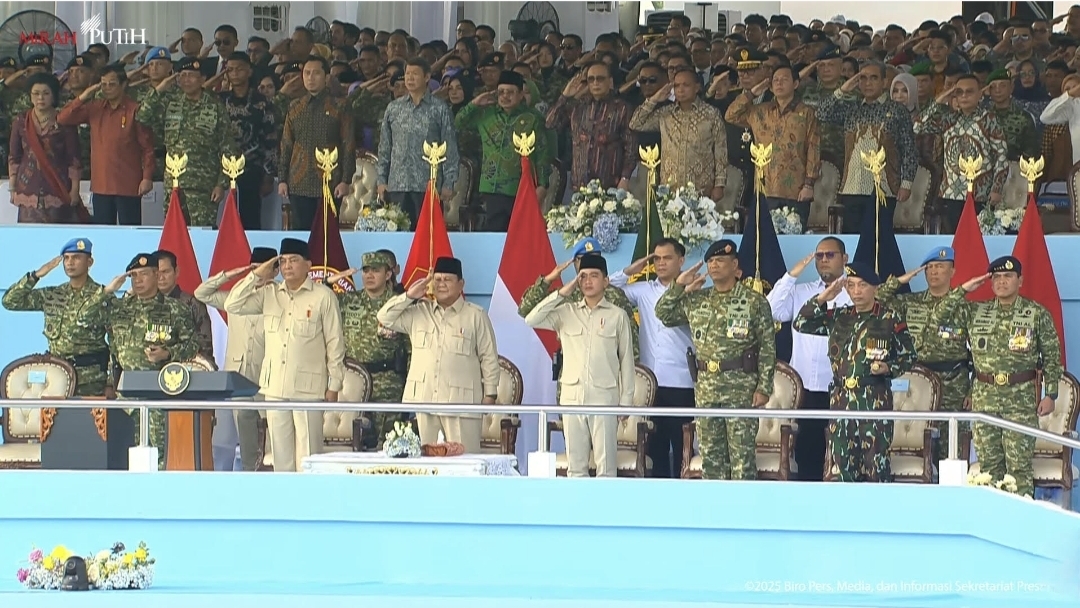 Dalam pidatonya, Prabowo Subianto menegaskan bahwa kepemimpinan di TNI harus mengutamakan keteladanan. (istimewa)