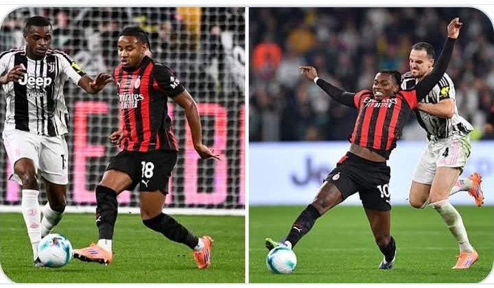 Dua striker AC Milan, Christopher Nkunku dan Rafael Leao yang gagal jadi pembeda dalam laga kontra Juventus.