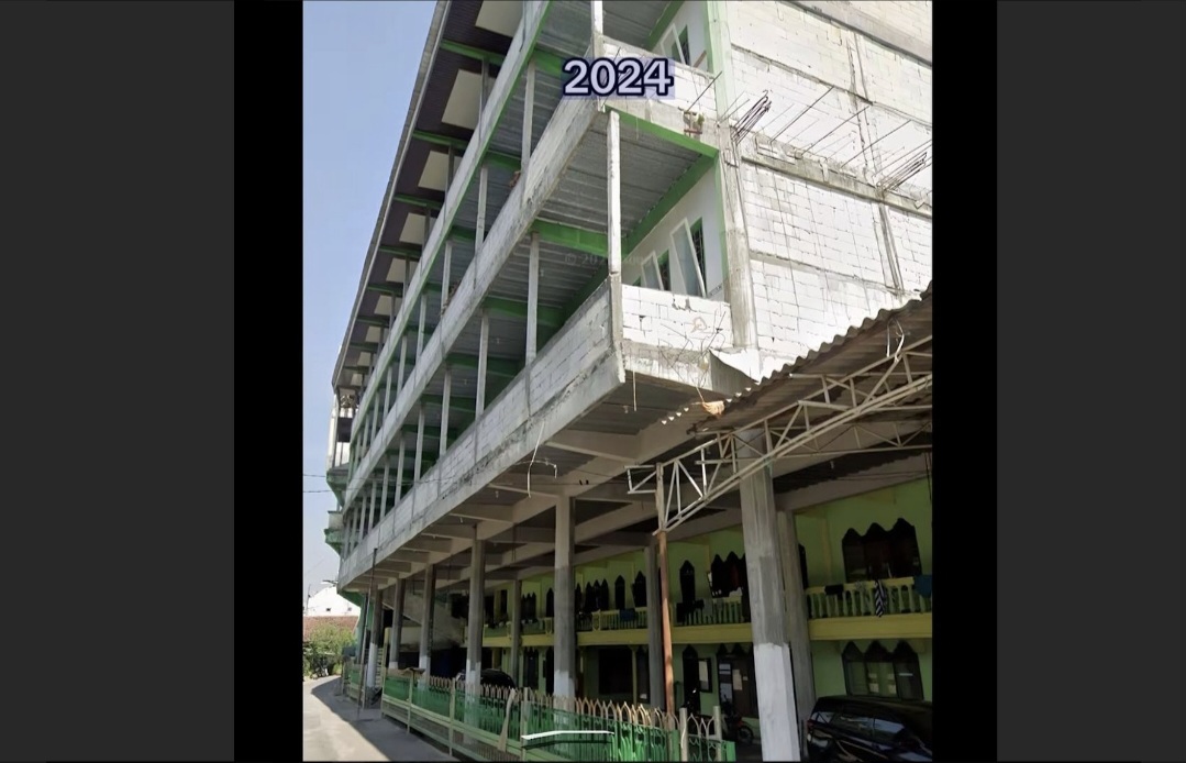 Kondisi bangunan Ponpes Al Khoziny