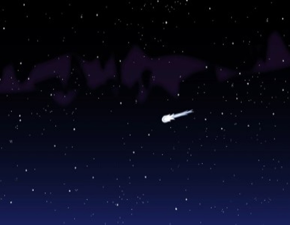Ilustrasi Meteor Jatuh NASA