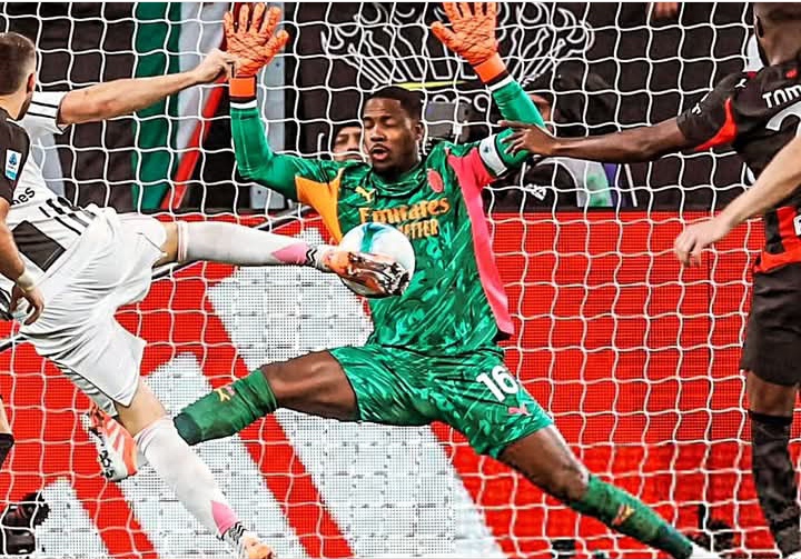 Penyelamatan yang dilakukan kiper AC Milan saat menghadapi Juventus memastikan gawangnya tak kebobolan.