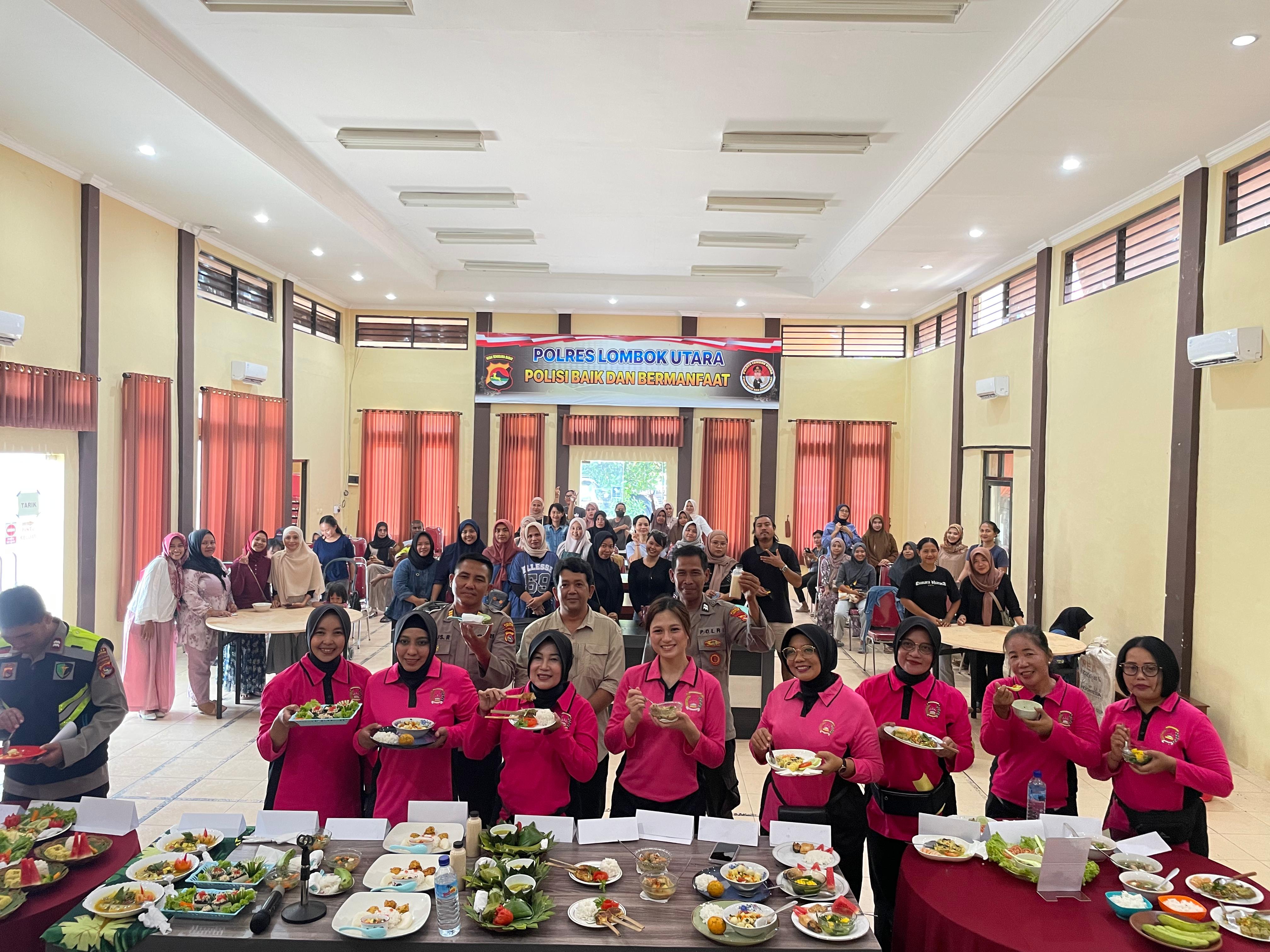 Bhayangkari Lombok Utara dan Chili Community House Gencarkan Edukasi Gizi Cegah Stunting