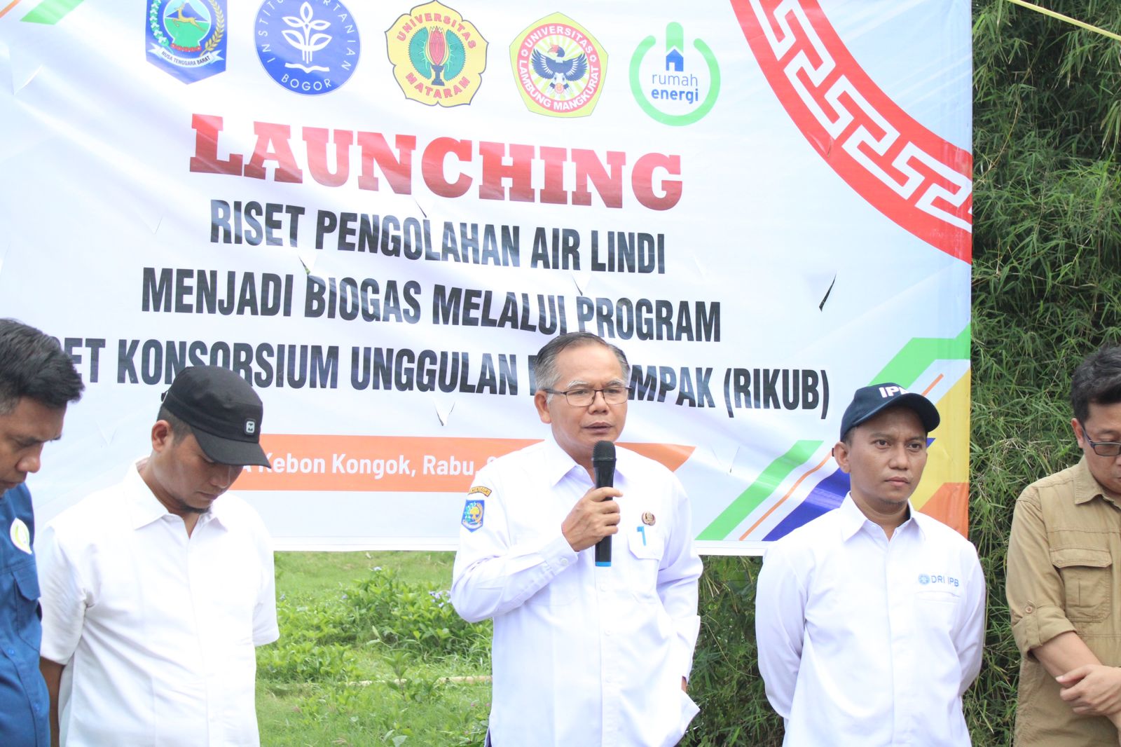 BRIDA NTB launching riset pengelolaan Lindi (air limbah) TPA Kebon Kongok Lombok Barat menjadi biogas, pupuk dan air bersih.