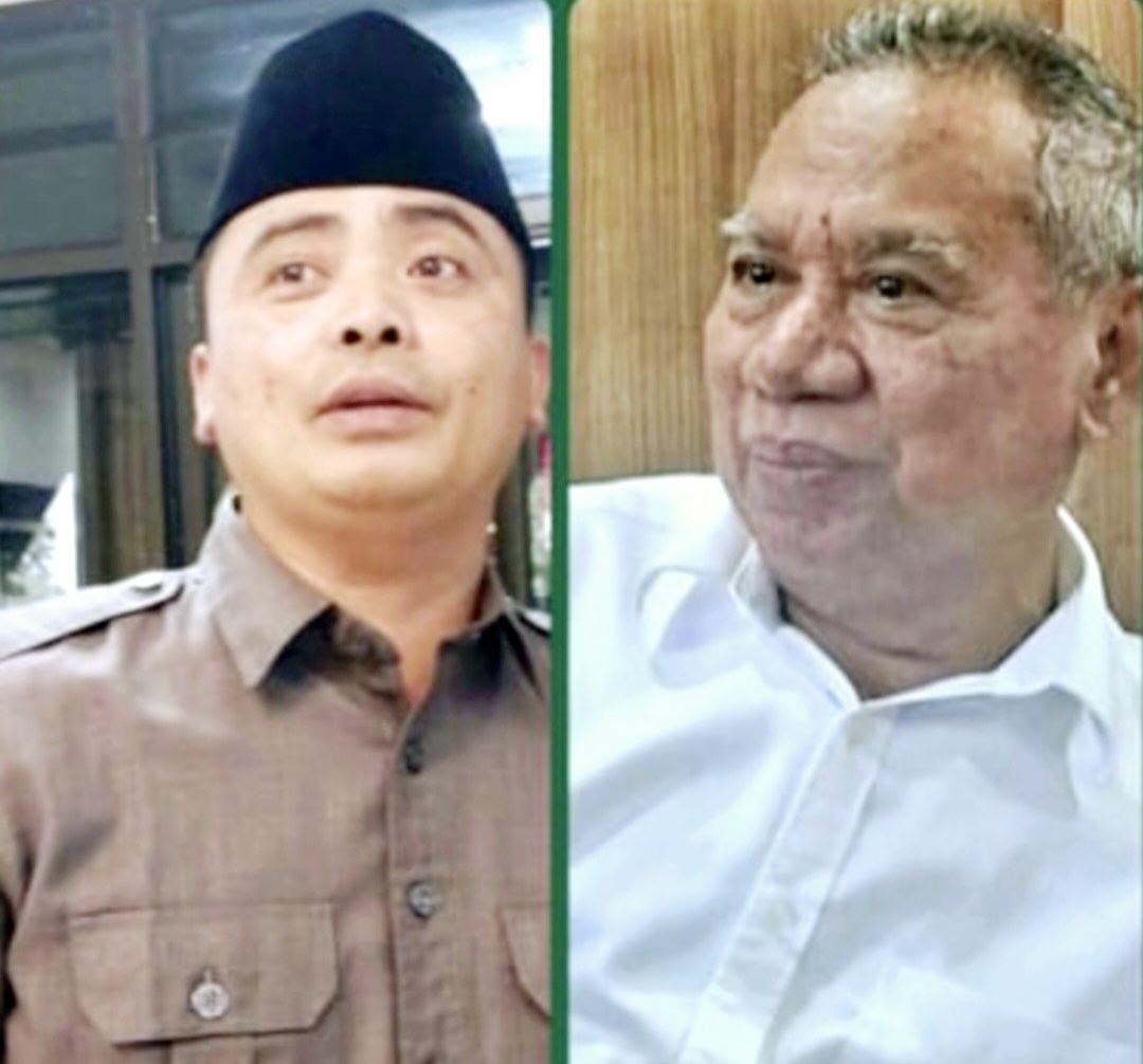 Ketua DPW PPP NTB H Muzihir (kanan) dan Sekretaris DPW Mohammad Akri (kiri) mulai gerilya incar dukungan DPC menjelang musyawarah wilayah (muswil).