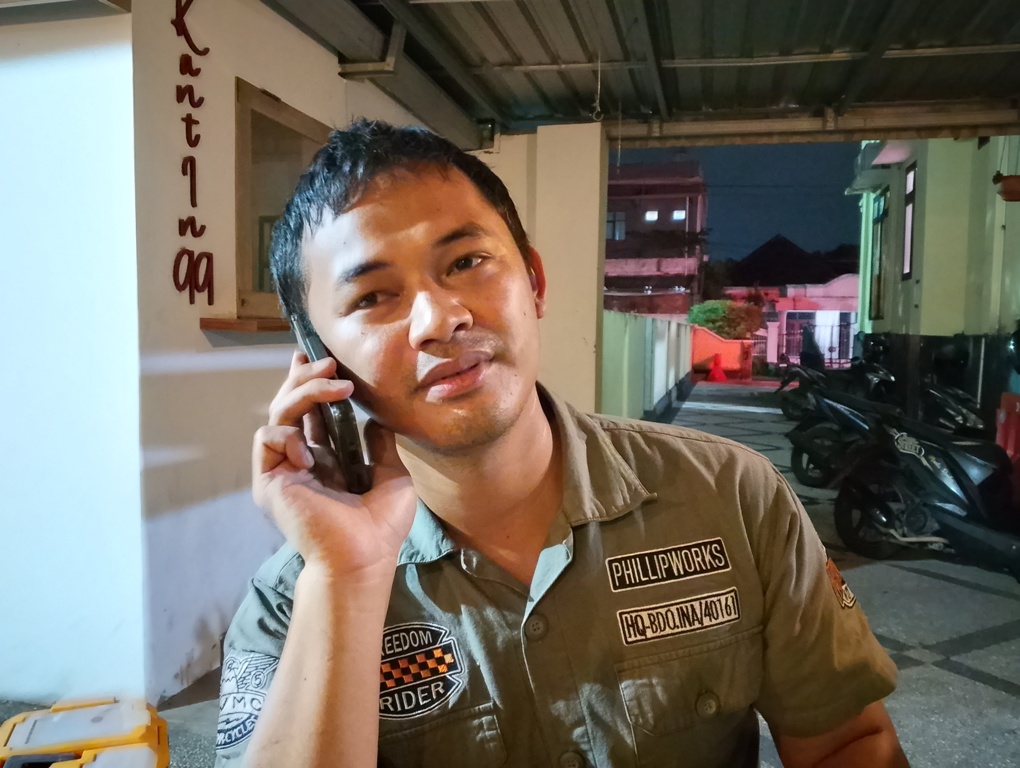 Kasatreskrim Polresta Mataram&nbsp; AKP Regi Halili jelaskan tentang kasus sewa alat berat.