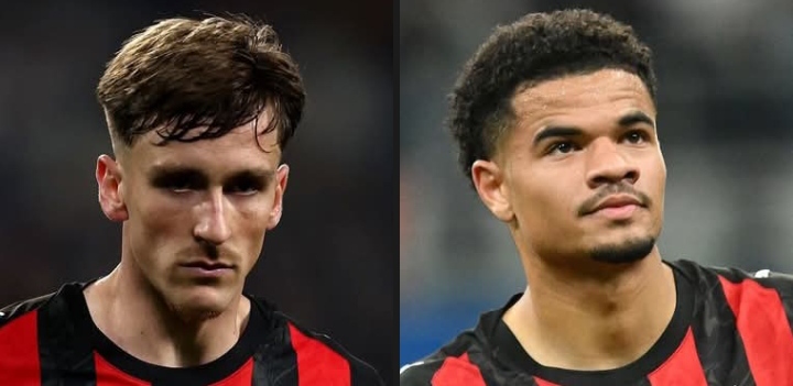 Alexis Saelemaekers dan Zachary Athekame, pemain AC Milan dengan posisi sama.