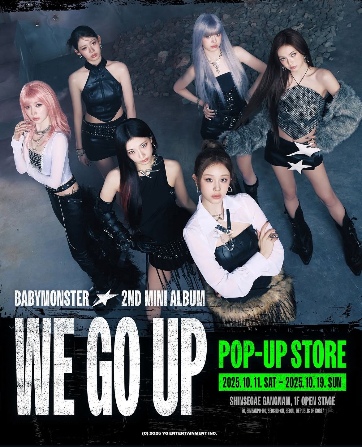 poster 2nd mini album BABYMONSTER We Go Up