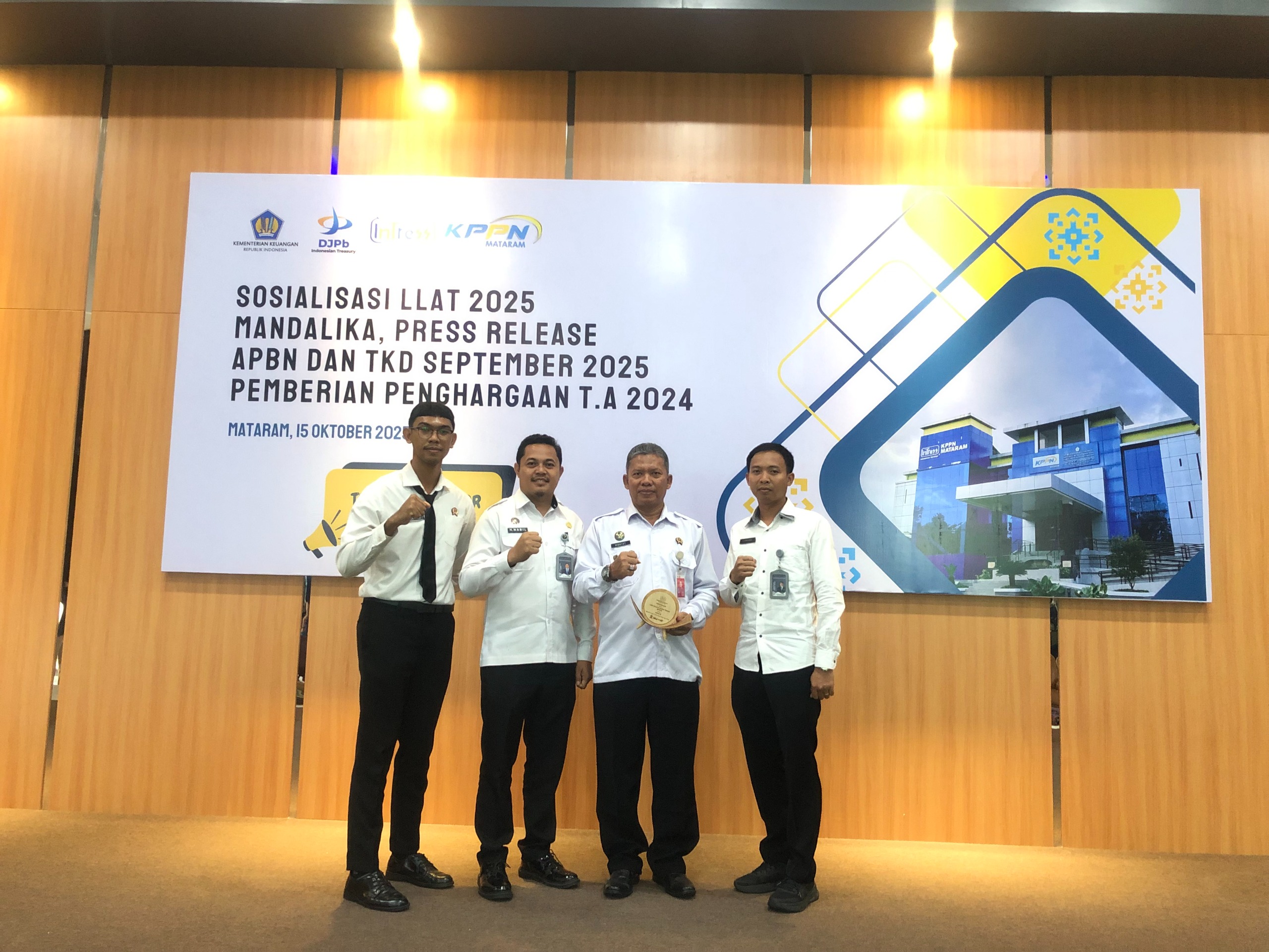 LPKA Lombok Tengah menyabet penghargaan sebagai satuan kerja dengan Nilai Indikator Kinerja Pelaksanaan Anggaran (IKPA) Terbaik III Tahun Anggaran 2024 kategori Pagu Sedang.