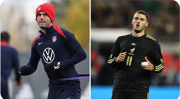 Christian Pulisic dan Santiago Gimenez, dua striker AC Milan yang akan terlambat kembali ke Milanelo usai membela negaranya.